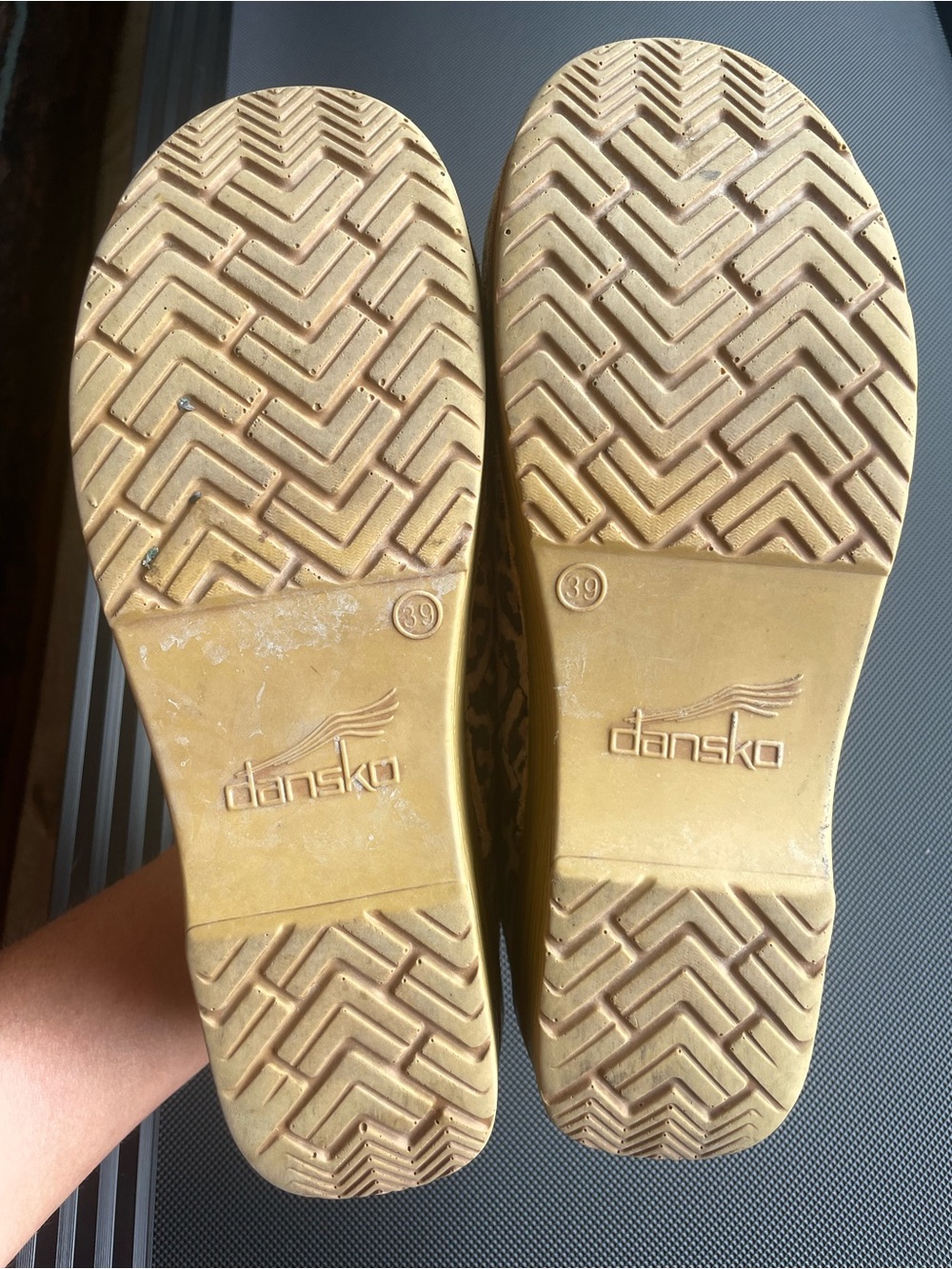 Dansko Leopard-Print Slip-On Clog in Tan and Brown - Picture 5 of 5